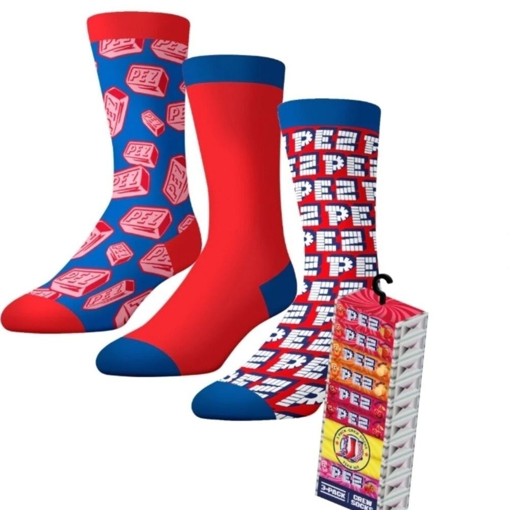 PEZ CANDY CREW SOCKS 3 PAIR